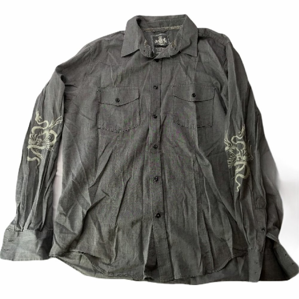 Express Design Studio Men's Button Down Shirt Xl - image 4